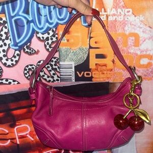 Sold * RARE Y2k Pink Coach Hobo Shoulder Bag